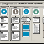 **Image of a DAO proposal process:** A digital illustration depicting a simplified workflow for managing proposals in a DAO. Show icons representing prioritizing, discussing, and voting. The style should be clean and modern, emphasizing transparency and community involvement. Use a color palette that evokes trust and collaboration.